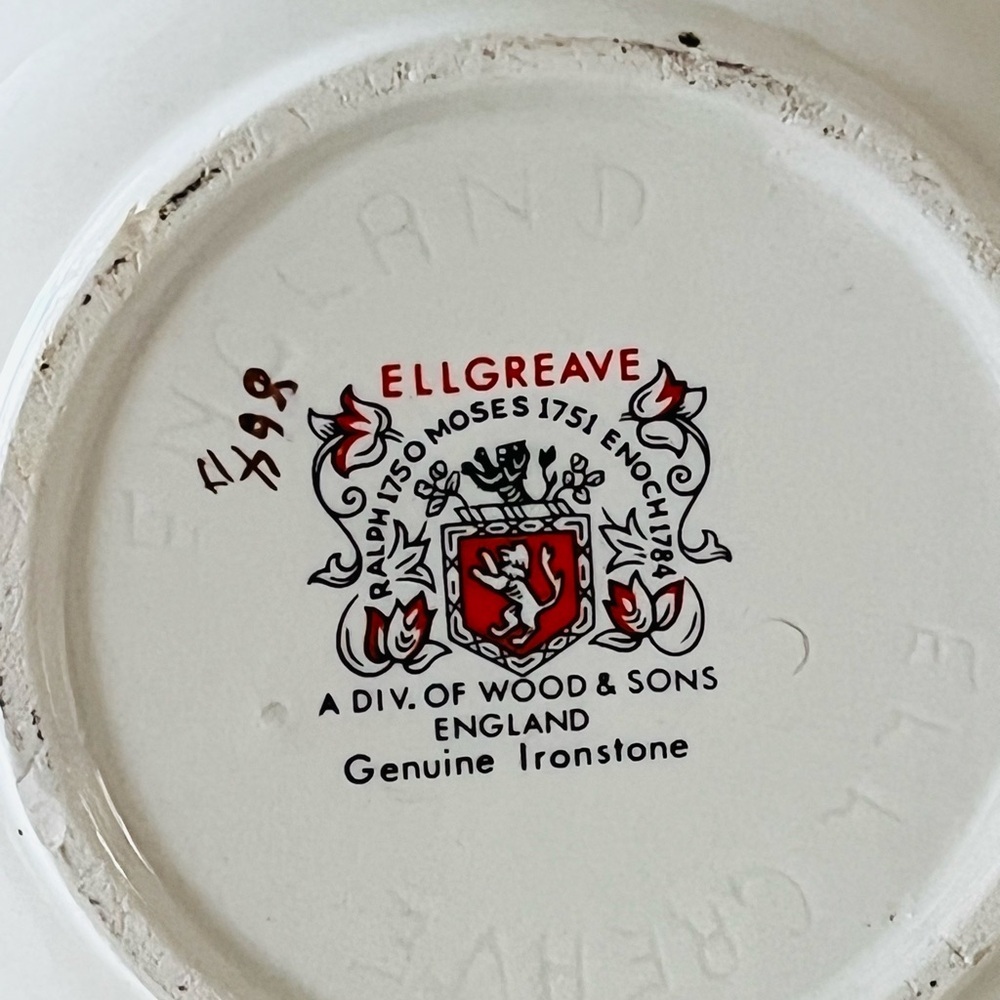 Ellgreave England Floral Bone China Teapot with Gold Trim - Picture 11 of 14